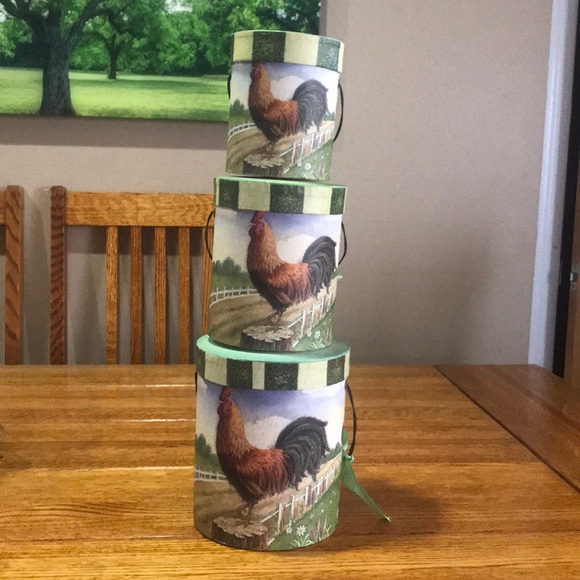 Cardboard chicken 3 containers 2 inside - Picture 1 of 3